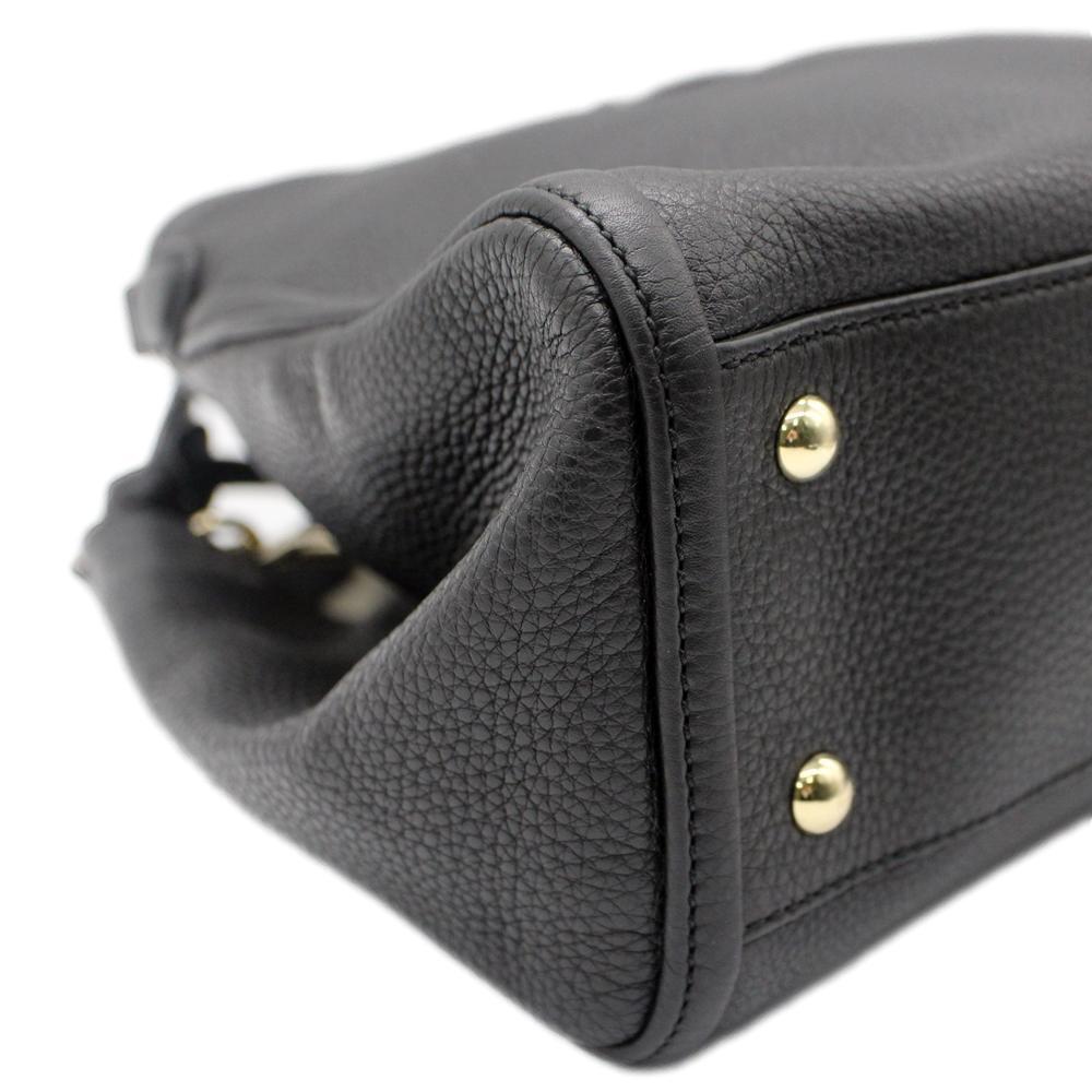 Gucci Soho Interlocking G Shoulder Handbag Black